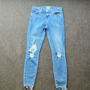 Paige Verdugo Ankle jeans with distressed finish - size 28